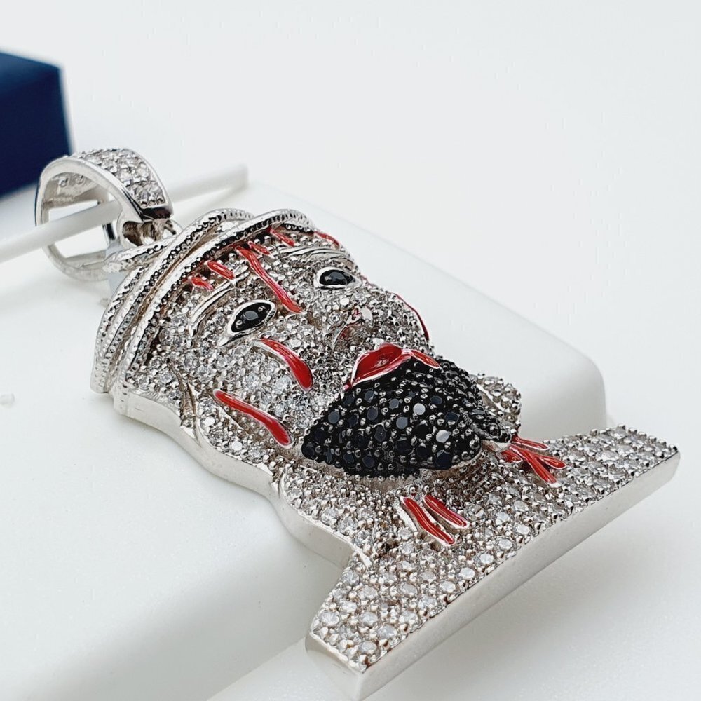 "925 Sterling Silver Plated CZ Pendant, EVBRS527 - Picture 9 of 10